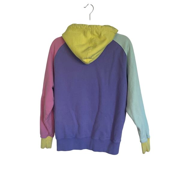 Teddy Fresh Pastel Colorblock Hoodie 100% Cotton Long Sleeve Men's Size Small - Picture 6 of 13